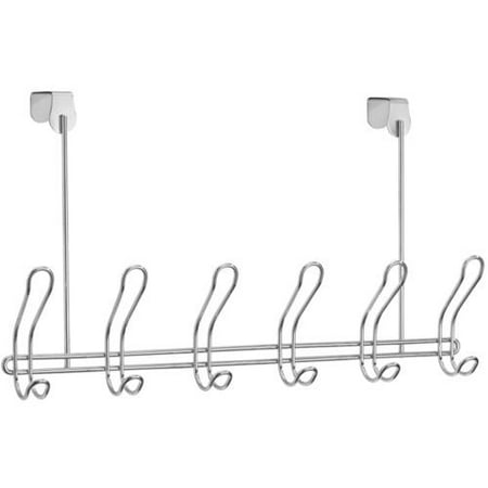 - Mainstays 6-Hook Rack, Chrome
