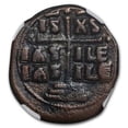 thumbnail image 3 of Byzantine Empire AE Follis (1028-1042 AD) Christ Bust NGC, 3 of 3
