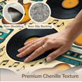 thumbnail image 6 of ODIKA 5'x7' Washable Area Rug Music Sound Note Equipment Nostalgic Entertainment Round Movie for Guest Room, Lounge, Apartment, Non-Slip Low Profile, Stain Resistant, 6 of 7