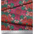 thumbnail image 3 of Soimoi Polyester Crepe Fabric Mandala Kaleidoscope Print Sewing Fabric Yard 52 Inch Wide, 3 of 3