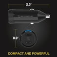 thumbnail image 6 of Scosche CPDCC60-SP PowerVolt 60W Certified Dual USB-C Car Charger Cigarette Lighter Adapter Black, 6 of 7