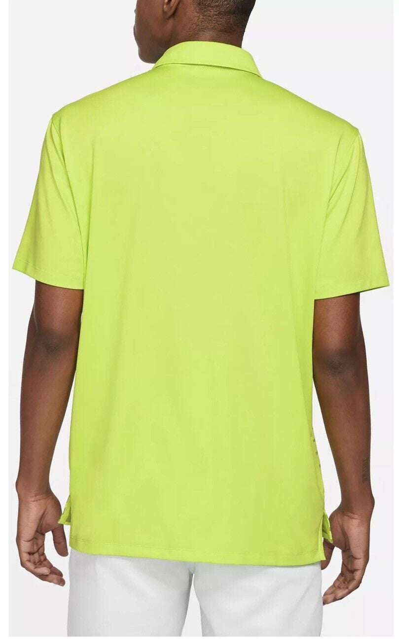 Nike Dry Fit Vapor Graphic Golf Polo Size 2XL Color Lime