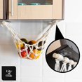 thumbnail image 5 of Hamaca de frutas-Cesta para colgar debajo del gabinete-Incluye ganchos-Organización y almacenamiento de ahorro de espacio-Cesta de frutas Veggie Net Compatible con Kitche Afortunado Sencillez, 5 of 5