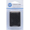 thumbnail image 1 of Wilton W2811224 Birthday Candles, 2.5-Inch, Black, 24-Pack, 1 of 1