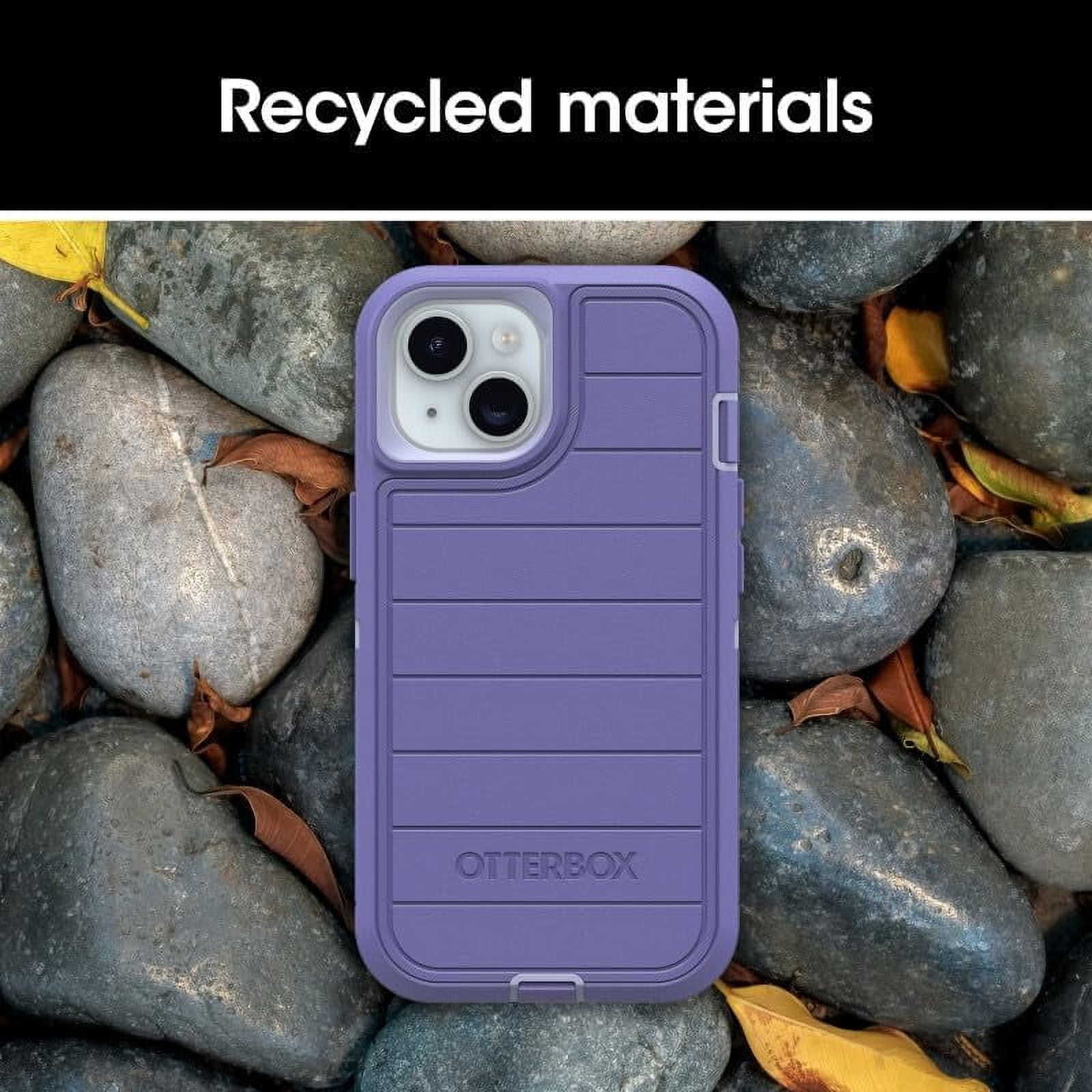OtterBox iPhone 15, iPhone 14, & iPhone 13 (Only) - Defender Series Pro Case - Mountain Majesty (Purple) - Case Only - Rugged & Durable - with Port Protection