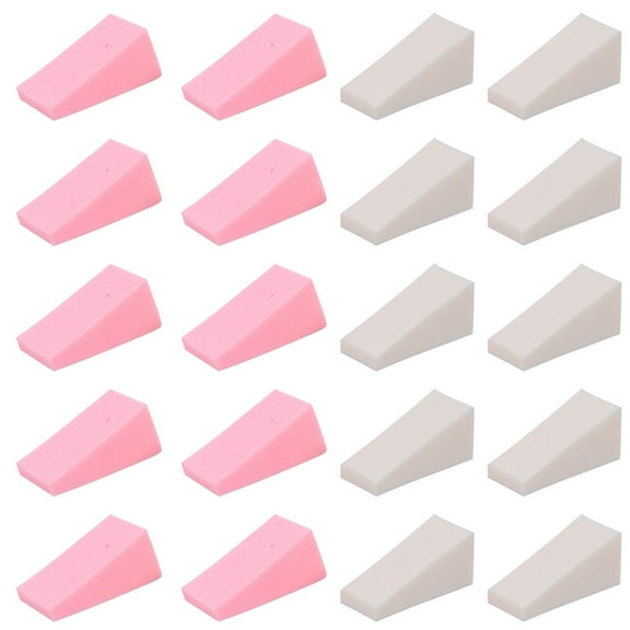 LOLIPPYY 30Pcs Versatile Makeup Wedge Assorted Color for Powder Foundation and Cream