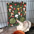 thumbnail image 4 of 2Pcs Rabbit Hay Bolsa de alimentación con 2 perchas de Guinea colgante para perros conejitos, 4 of 5
