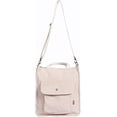 thumbnail image 3 of Bolso bandolera para mujer, bolso de pana, bolso de hombro informal, bolso de compras de gran capacidad con cremallera y bolsillo exterior (beige), 3 of 4