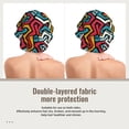 thumbnail image 2 of Yiaed Geometry Print Satin Bonnet Silk Bonnet Hair Bonnet for Sleeping Hair Bonnets, 2 of 6