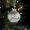 #LL New--Clear, variant on Clear and White Christmas Ball Ornaments Bulk, Big Silver Glitter Fillable Glass Ornaments for Christmas Tree, Christmas Tree Decoration Balls for Crafts 3.14in