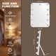 thumbnail image 3 of Espejo de tocador MINISO 26,9 x 35 cm con luces y Bluetooth, 3 of 8