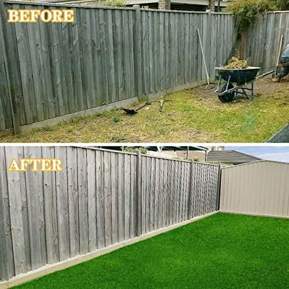 FREADEM Artificial Grass Astroturf Rug 3 FT * 12 FT, Realistic Fake Grass Mat with Drainage, Indoor Outdoor Lawn Turf for Pets Dogs, Garden, Patio, Balcony, Backyard, Custom Size