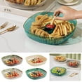 thumbnail image 5 of Anuirheih Clear Salad Bowl for Lunch Plastic Crystal Fruit Plate Candy Holder for Home Kitchen Party(Green), 5 of 5