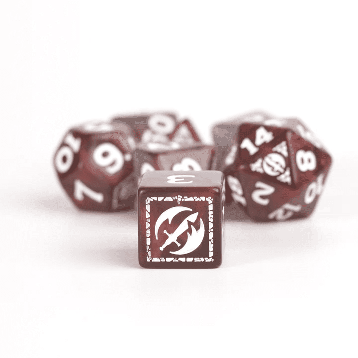 Sirius Dice: D&D Adventure Dice: Fighter Red Refresh