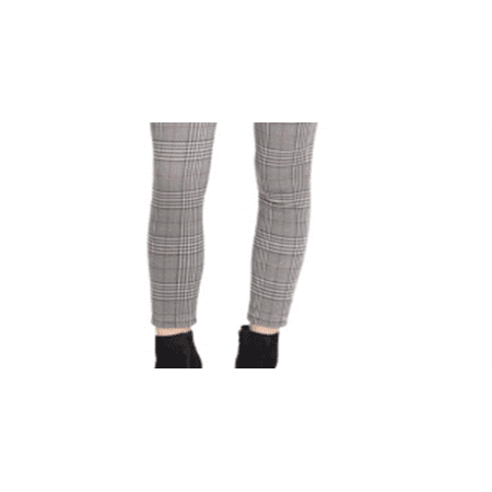 William Rast Women's Glen Plaid Sculpted Time Will Tell Skinny Jeans Gray Size 24