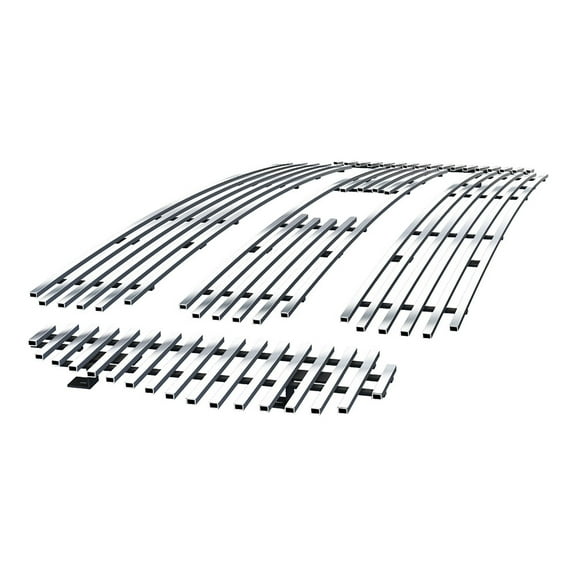 APS Compatible with Ford F-650 F-750 2004-2015 Main Upper Stainless Steel Chrome Billet Grille Grill Insert F65800A