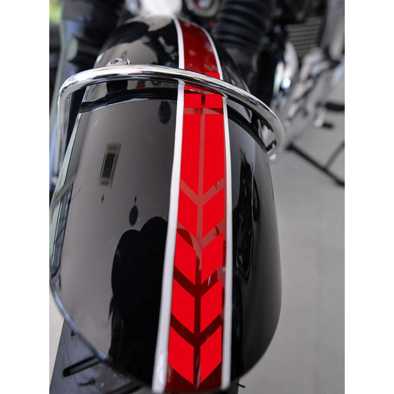 Motorcycle Refit Reflective Stickers Motorbike Scooter Arrow Stripe Stickers  Decals Decorative Sticker Motorcycle Mudguard Paste 