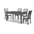 thumbnail image 2 of New Classic Furniture Gia 6-Piece Wood Dining Table Set in Gray, 2 of 10