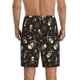 thumbnail image 3 of Easygdp Pirate Skulls Men's Short Pajama Pants, Sleep Shorts, Household Pants, Casual Pants with Pockets - 3X-Large, 3 of 9