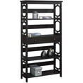 thumbnail image 3 of Pemberly Row Modern 5-Tier Bookcase with Drawer in Espresso Wood, 3 of 5