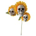 thumbnail image 2 of Estatua de Halloween Kusrkot cabeza de calavera Girasol, 2 of 7