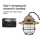 thumbnail image 4 of Camping Light Bulb Style Rechargeable Outdoor Pendant Lamp | 4 Lighting Modes Warm & White | IPX4 Waterproof Durable ABS | Portable, Compact | Includes Storage Bag & D-Ring | 10.4x9.5cm, 4 of 7