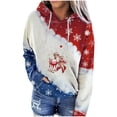 thumbnail image 2 of Puntoco Moda Mujer Navidad Impreso Blusa Suelta De Manga Larga Tops Casuales Sudaderas Con Capucha Puntoco Puntoco-2295, 2 of 5