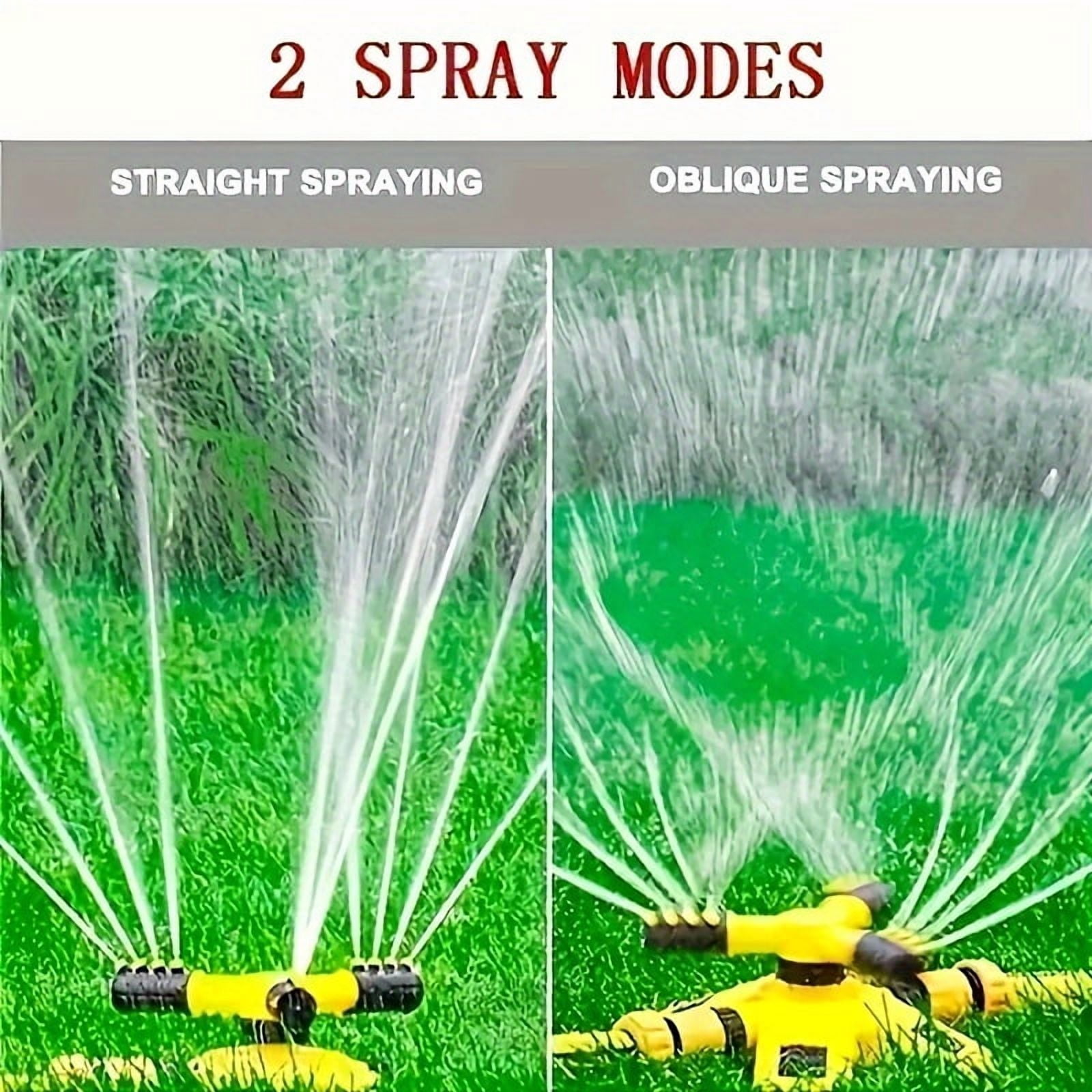 360-Degree Automatic Rotating Sprinkler Head - Durable Plastic, No Battery Needed, Ideal for Lawn & Garden Irrigation