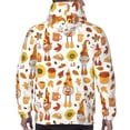 thumbnail image 7 of Wukai Gnomes Autumn Harvest Print Men Hoodies Fleece Sweatshirts Long Sleeve Sweaters Pullover Fall Outfits Winter Clothes-3X-Large, 7 of 7