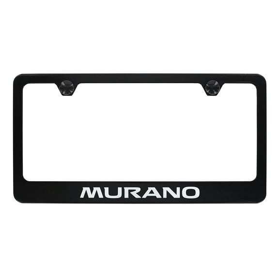 Nissan Murano Black Metal License Plate Frame Holder
