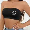 thumbnail image 3 of Women Strapless Bandeau Bra Printing Patten Tube Tops Bra Bralette Seamless Comfortable Bra, 3 of 5
