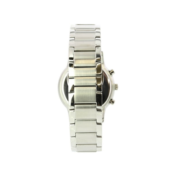 Emporio Armani Men s Ar11164 Stainless Steel Silver Chronograph Watch with Three Chain Strap