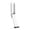 White, variant on Kickdown Door Stopper Door Kick Stand Windproof Stainless Steel Easy Installation for Apartment Travel
