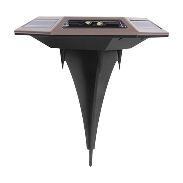 pstuiky Lámpara solar de acero inoxidable con 12 LED, lámpara empotrada, lámpara de pared con enchufe, lámpara para patio o jardín, pequeña farola.