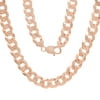 10k Rose Gold Solid Curb Cuban Link Chain Necklace 30" 9mm 56.7 grams