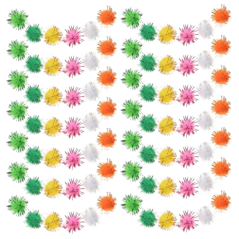 Adeweave 1 inch 300pc Pom poms, Multi-Colored Pompoms for Arts and Crafts 