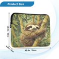 thumbnail image 3 of WOBOGO Lazy Sloth Laptop Sleeve 15.7 inch Lightweight Zipper Design Soft Padded Protection Against Scratches and Impacts, 3 of 8