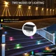 thumbnail image 4 of Luces solares para luces de jardín al aire libre, impermeables solares para decoración de jardines Luces LED de jardín de 4 piezas para patio y escaleras, 2 modos LED Color cálido/cambio de JFHHH pequeña, 4 of 5