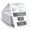 White, variant on Direct Thermal Label Orange Vinyl 4 x 6 Inch Printer Sticker 250 count | Adhesive Removable Perforated Fanfold Rectangle Colored Labels for Shipping Package Mailing Address