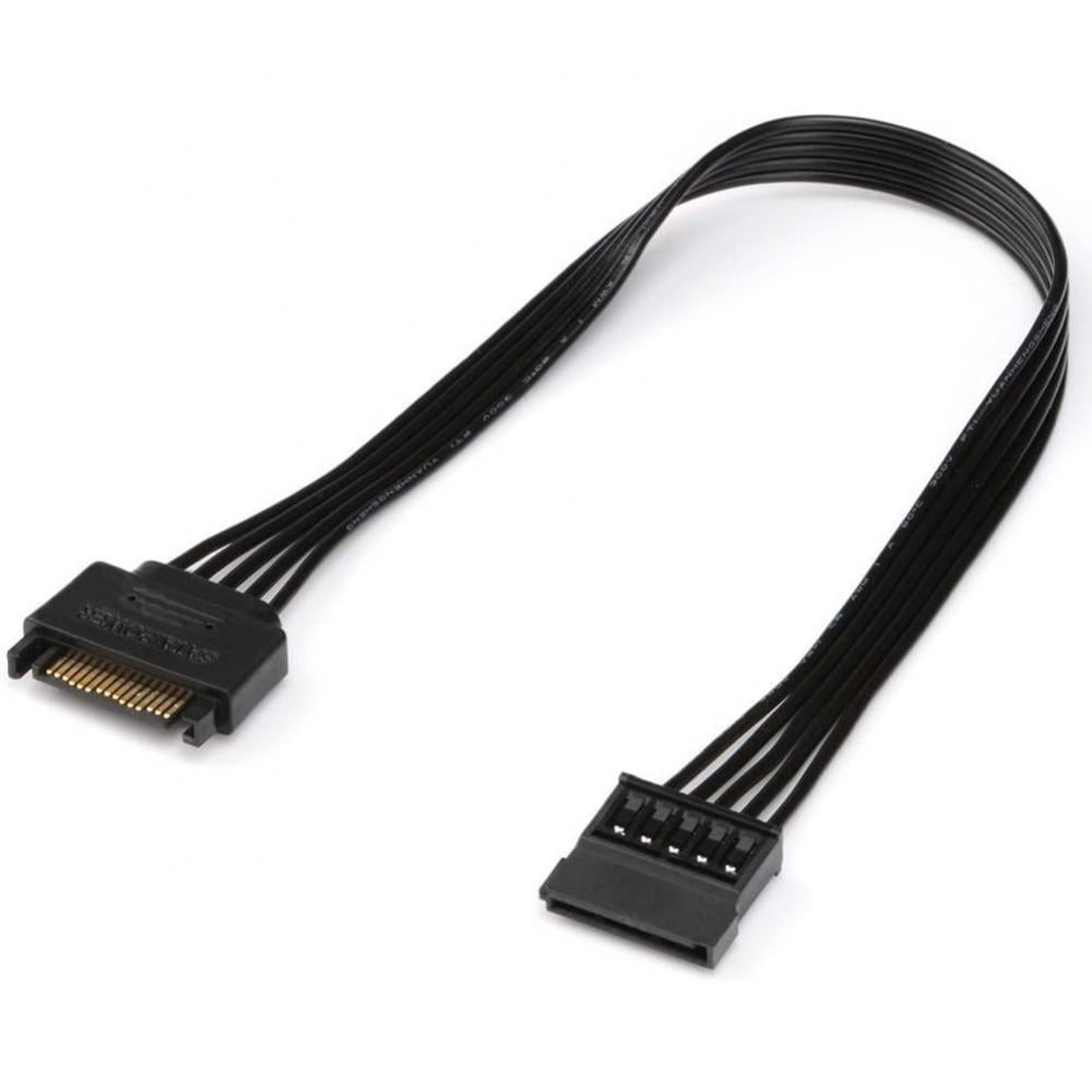 SATA 15-Pin 15 Pin Male to Female Power Extension Cable Cord Wire For PC 