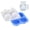 Blue, variant on Pumpkin Shape Silicone Ice Tray - 4 Large Square Molds for Creative Halloween Drinks