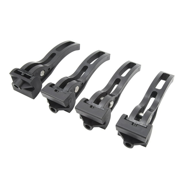 4 cubiertas plegables triples para caja de camioneta, de repuesto, rígidas o blandas, con abrazadera plegable para Ford