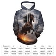 thumbnail image 7 of LAOLIUSN Novelty Horse Print Hoodie Animal 3D Pattern Sweatshirt Hooded Pullover with Pocket S-4XL, 7 of 7