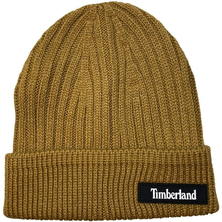 Timberland Ribbed Cuffed Brown Beanie T100843C-231 Men Size One
