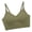 Green, variant on Women's Low Back Bra Wirefree Seamless Comfy Push Up Jelly Bras Multiway Straps Convertible Halter