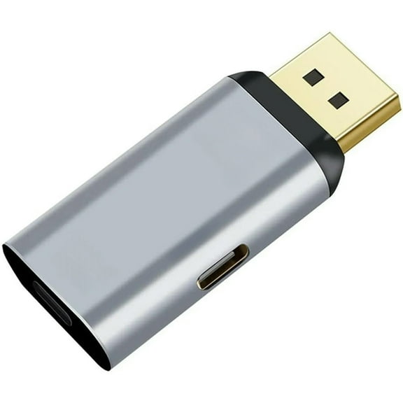 USB-C Type C Female Source to Displayport DP Sink HDTV & PD Power Adapter 4K 60hz 1080p Phone & Laptop