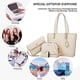 thumbnail image 5 of Bolsos de mano de cuero sintético a la moda para mujer, bolso de hombro, bolso con asa superior, conjunto de 4 Uds., 5 of 5