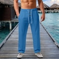 thumbnail image 2 of Kcolen Men Casual Pants Relaxed Fit Men's Casual Trousers with Elastic Waist Relaxed Fit Lightweight Breathable for Daily Comfort Wear, 2 of 9
