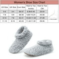 thumbnail image 5 of Cozylook Fuzzy Slippers for Women Indoor with Non-Slip Grippers, Warm Fluffy Sherpa Lined - Soft Sole House Sock Shoes, 5 of 7