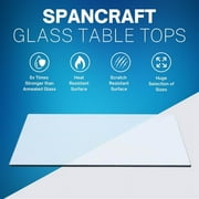 15 x 24 Rectangle Tempered Glass Table Top By Spancraft Glass